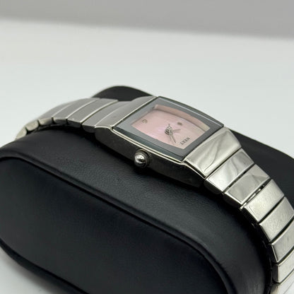 Ladies Next Quartz Watch ICW Pink Dial Steel Expandable Strap 20mm Working