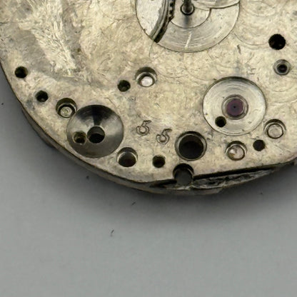 Rolex Genex Veriflat 15 Rubies Watch Movement Vintage Incomplete Parts 23.6mm