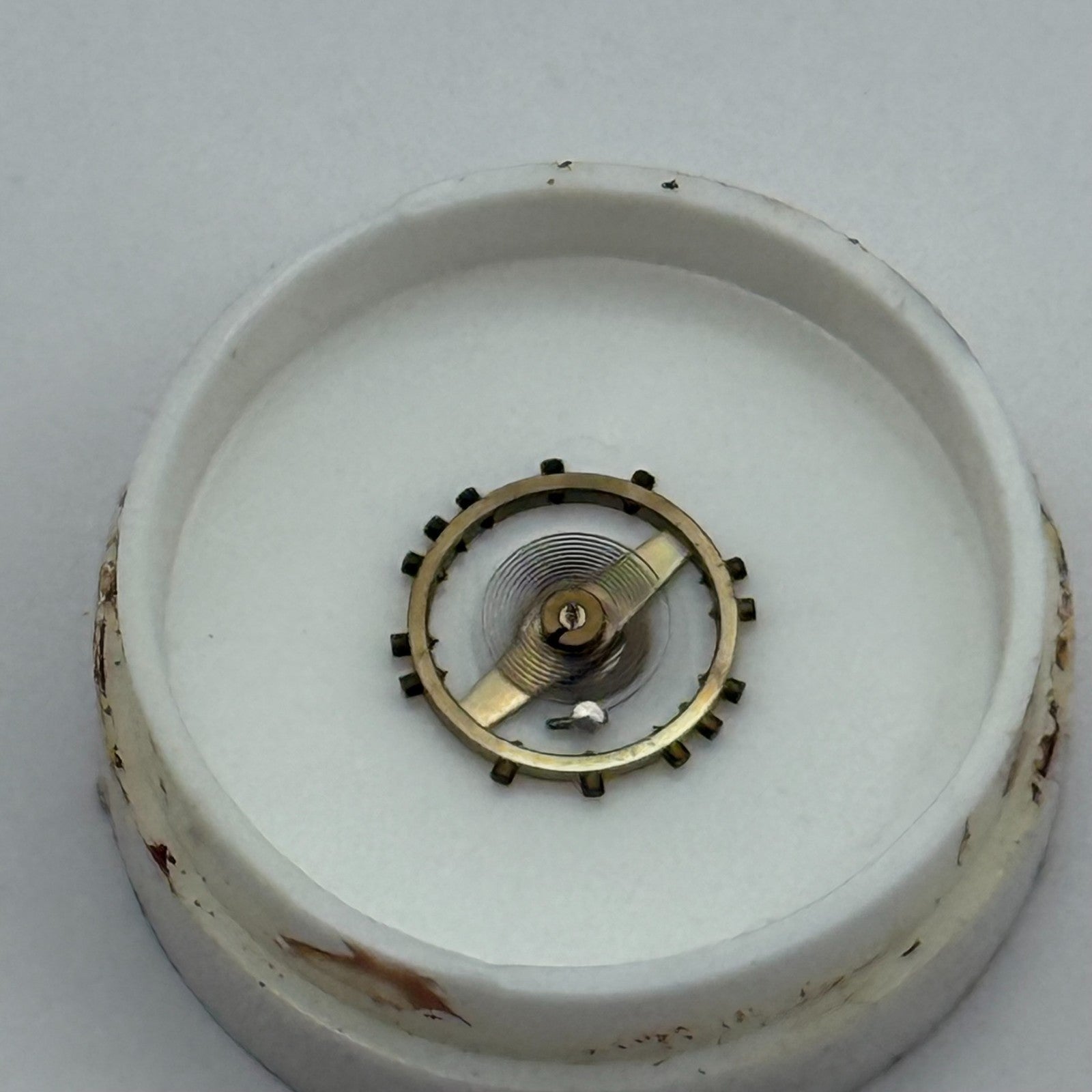 AS 475 Balance Wheel Complete And Spring 5¼’’’ Watch Movement Parts NOS 