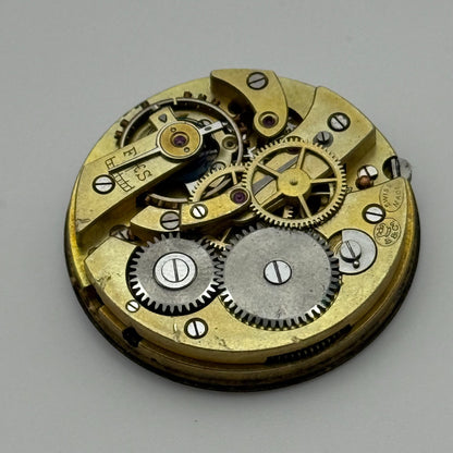 29.8mm Rare Antique Stauffer S S & Co Centre Seconds Trench Watch Movement PARTS
