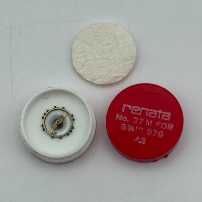 AS 970 Balance Wheel Complete And Spring 8 3/4''' 27 M Watch Movement Parts NOS