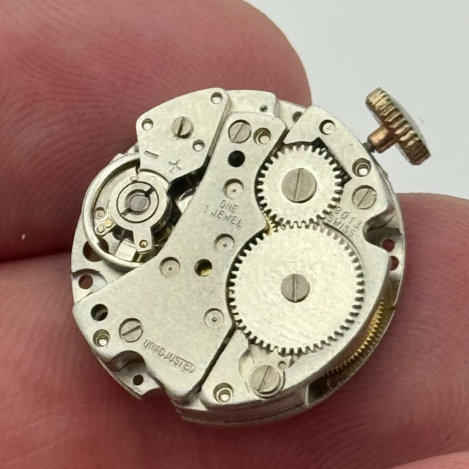 19.7mm Ronda RL 9013 Manual Wind 1 Jewel Watch Movement Swiss Made Vintage PARTS