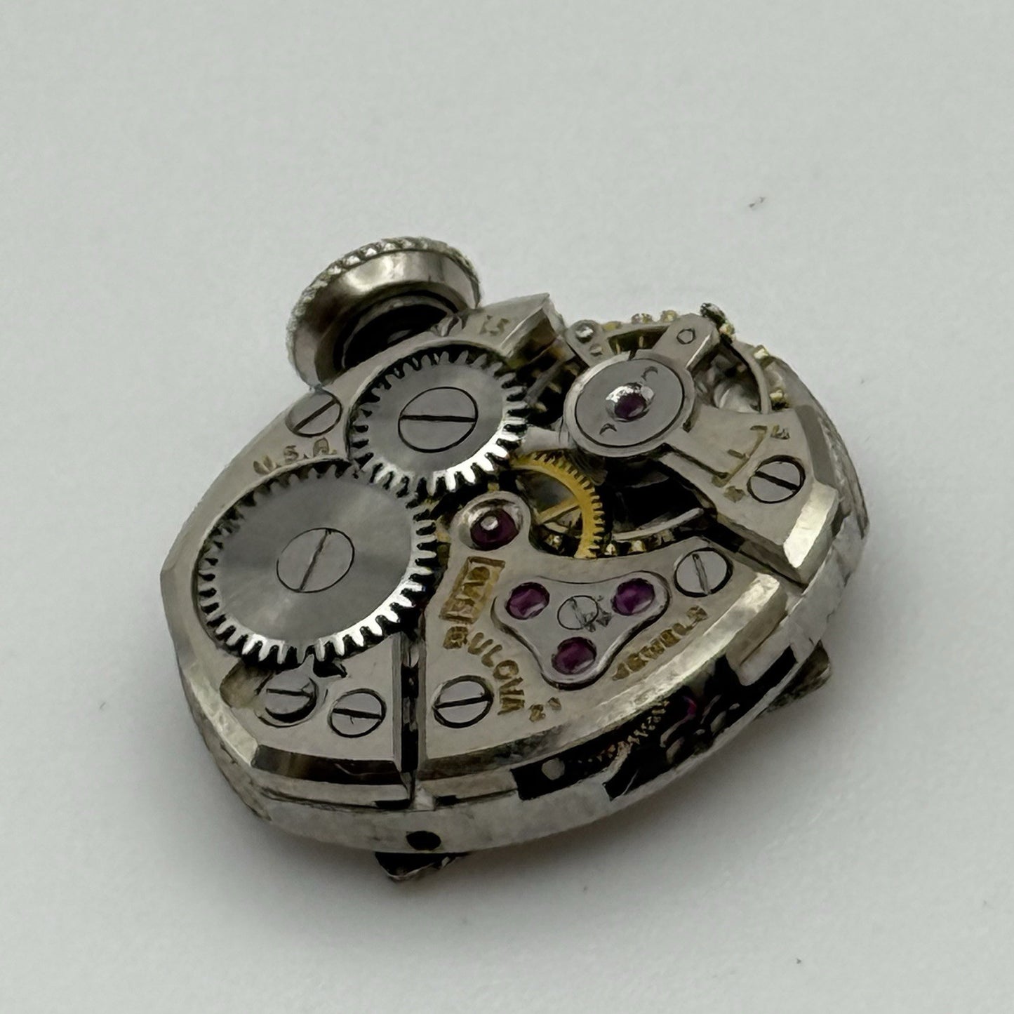 13.1mm Vintage Ladies Bulova 5AD Manual Wind Swiss Watch Movement PARTS REPAIR