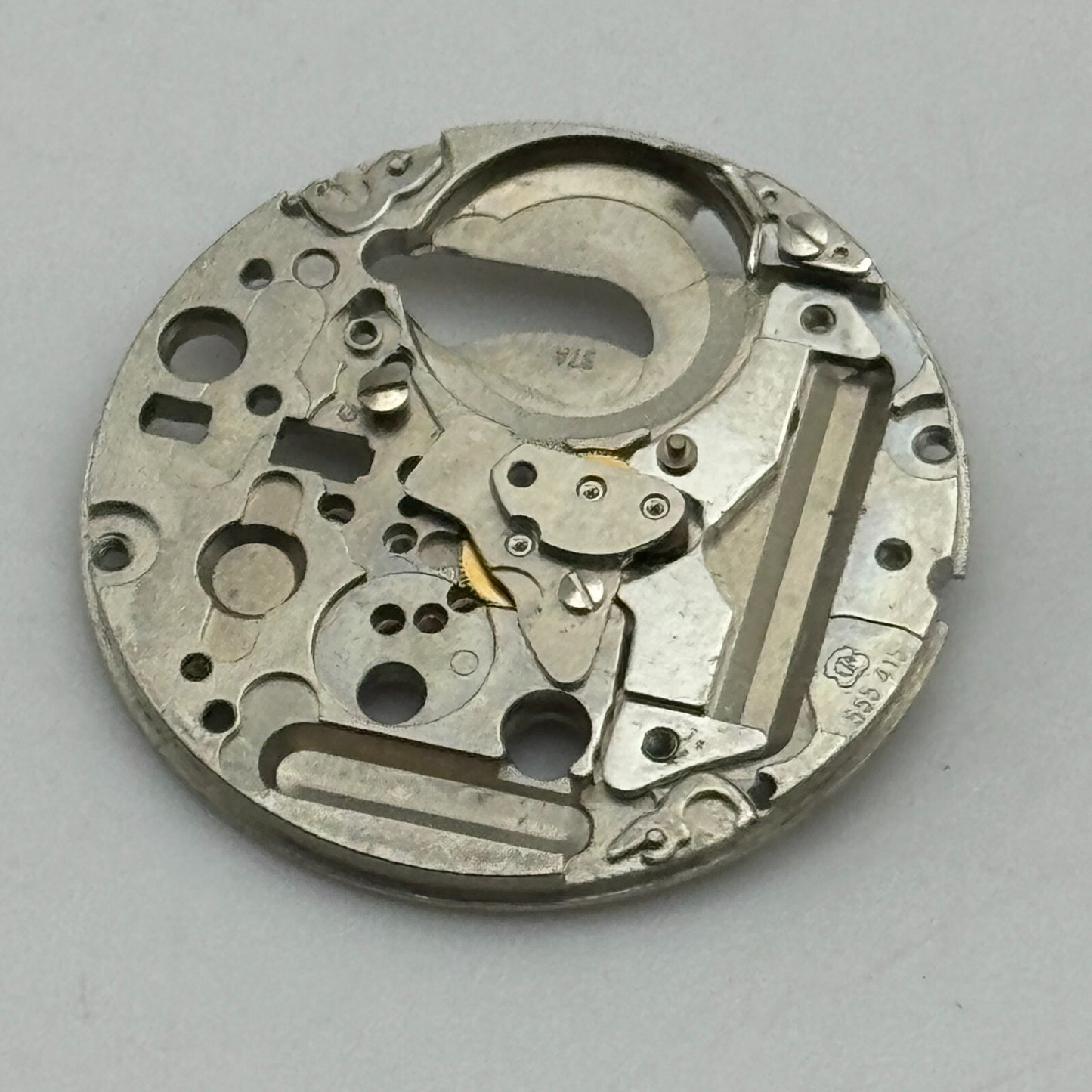 23.8mm ETA 555.415 Swiss 1 Jewel Quartz Partial Watch Movement Vintage PARTS