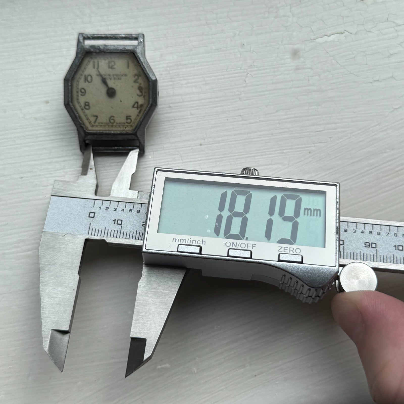 31mm Men's Vintage Shock Proof  Ever Swiss Made Manual Wind Watch PARTS REPAIR