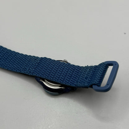 29mm Working Vintage Ladies Timex CR 1216 Blue Dial Strap Quartz Watch