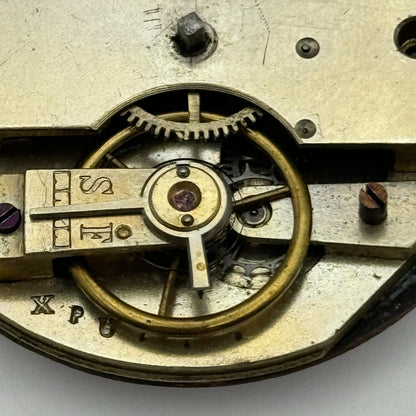 43mm XPU Antique Key Wound Roman Numerals Dial Pocket Watch Movement PARTS SPARE