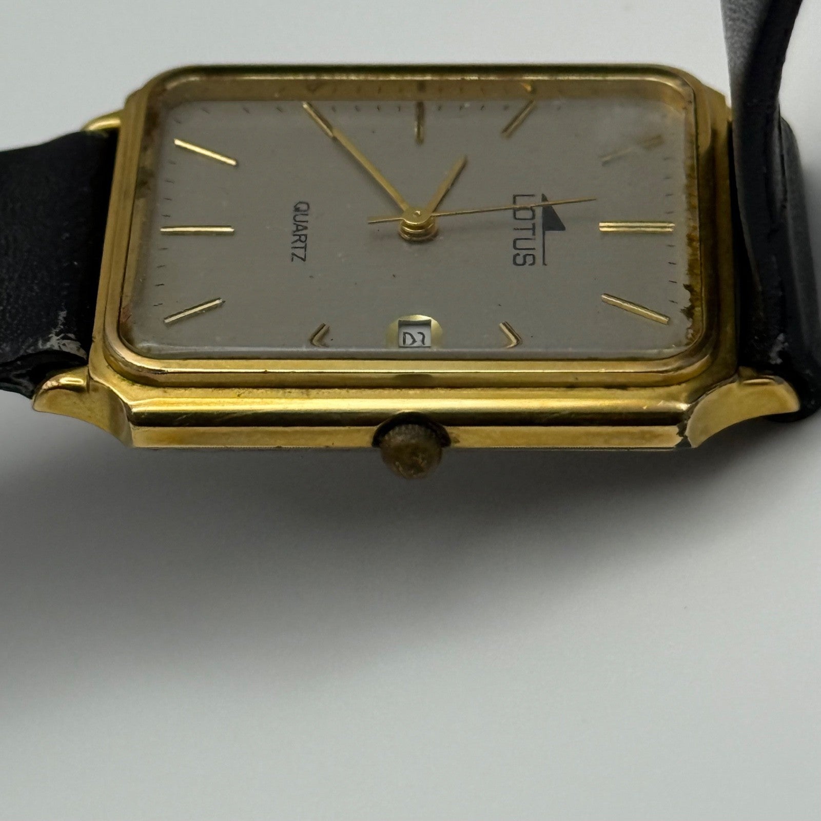 Working Ladies Lotus Date Dial Quartz 26mm Quartz Watch PUW Movement New Battery