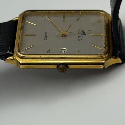 Working Ladies Lotus Date Dial Quartz 26mm Quartz Watch PUW Movement New Battery