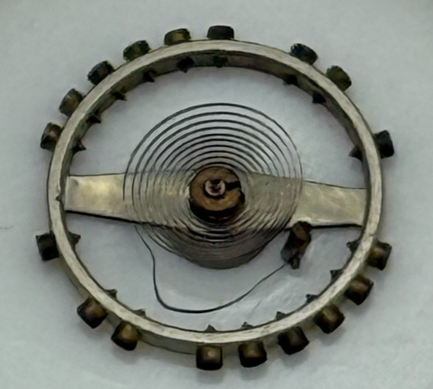 Peseux 220 Balance Wheel Complete And Spring 8¾’’’ 282 M Watch Movement Parts