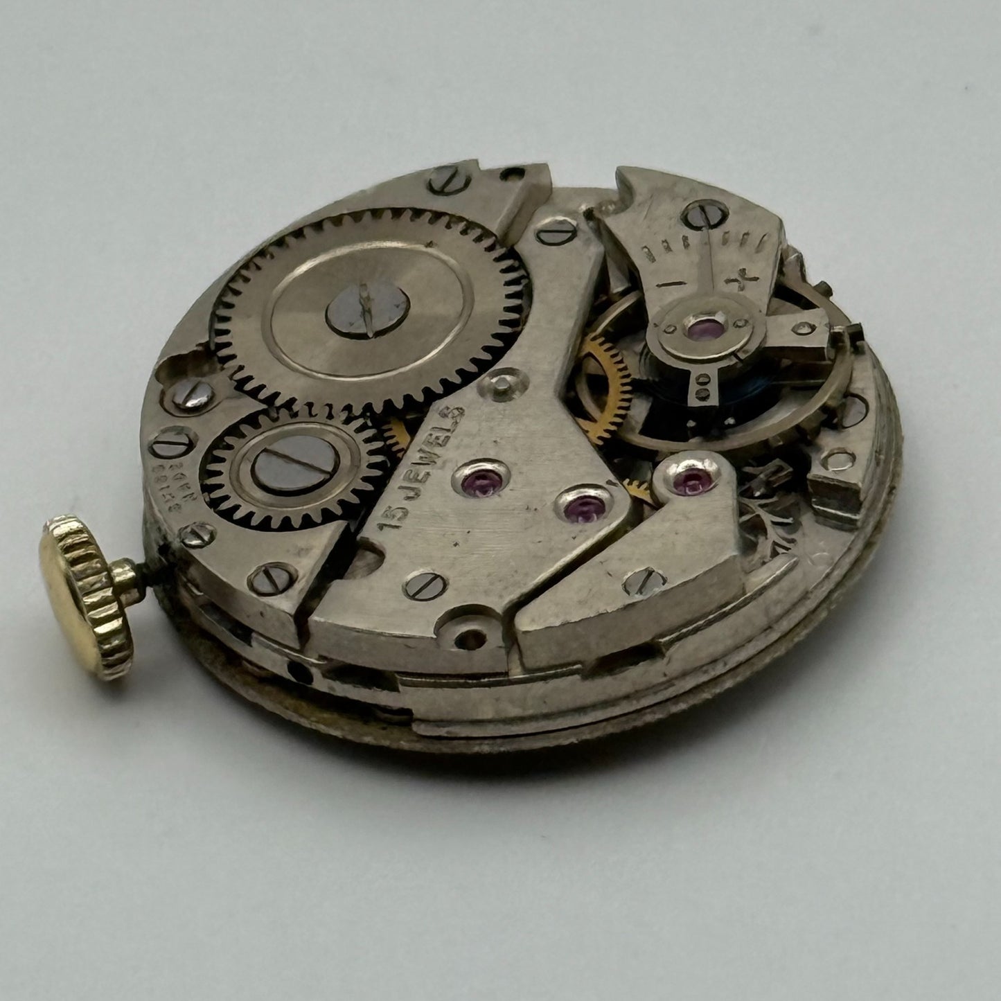AS 1002 984 Watch Movement Avia Manual Wind Vintage Swiss Parts Repair 23.4mm