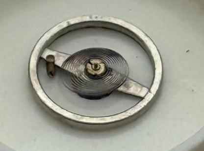 Oris 446 Balance Wheel Complete And Spring 6 3/4 - 8''' Watch Movement Parts 