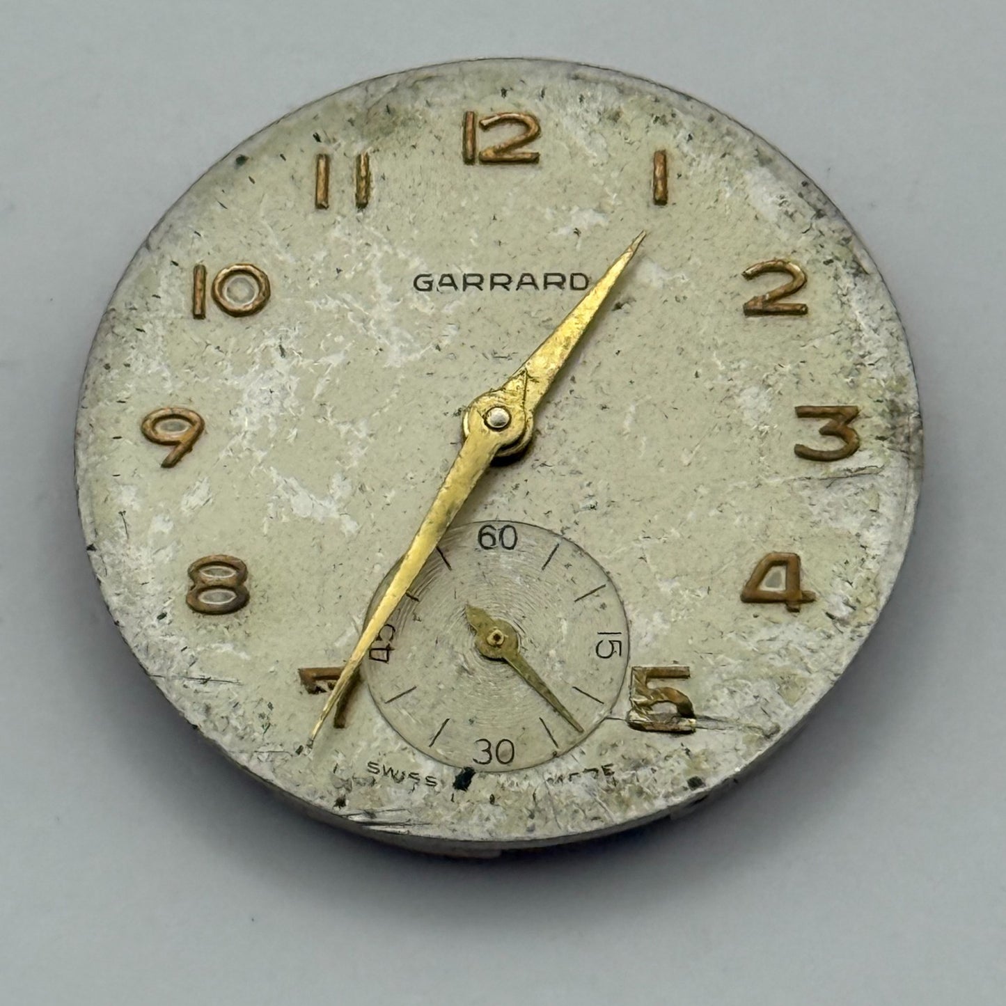 ETA 1120 Watch Movement Garrard Manual Wind Vintage Swiss Parts Repair 27mm
