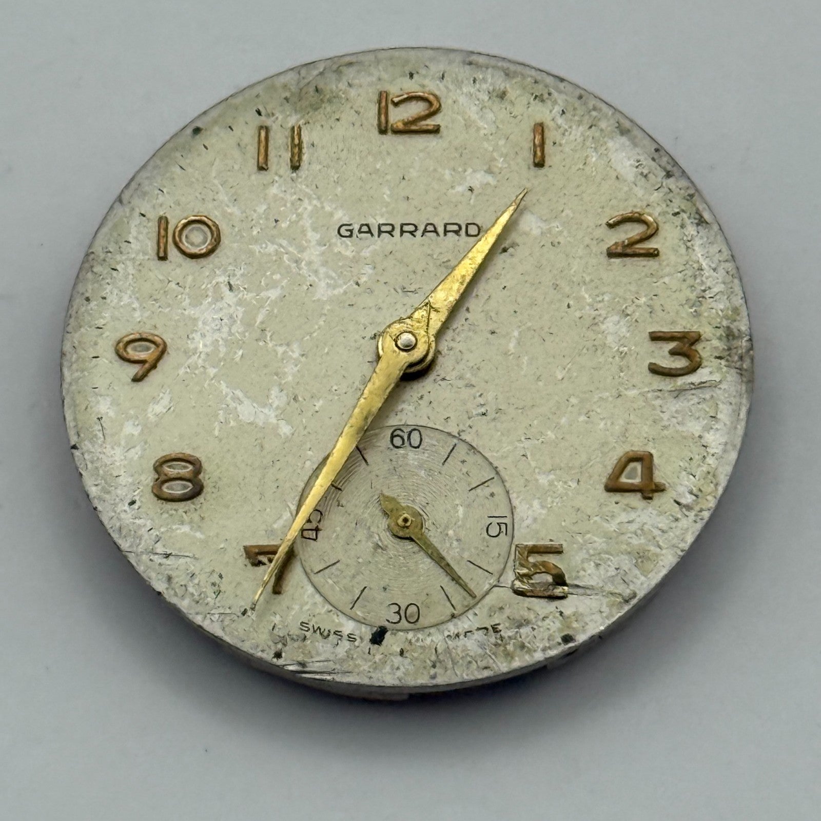 ETA 1120 Watch Movement Garrard Manual Wind Vintage Swiss Parts Repair 27mm
