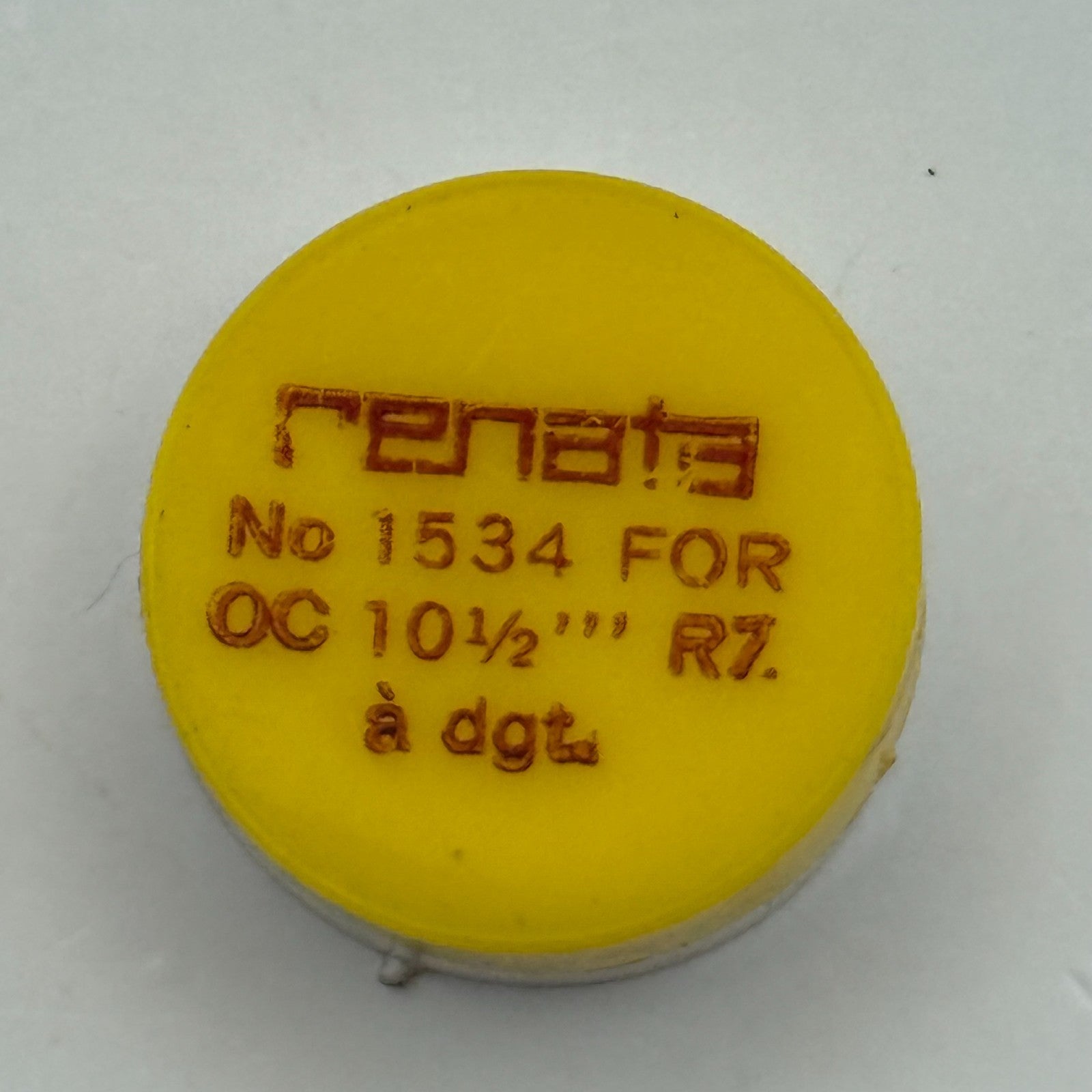 OC RZ Balance Wheel Complete And Spring 10½’’’ a dgt. 1534 Watch Movement Parts 