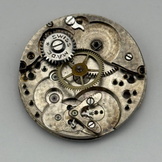 Rolex Rebberg Watch Movement Depose Vintage Incomplete Parts Repair 23.7mm
