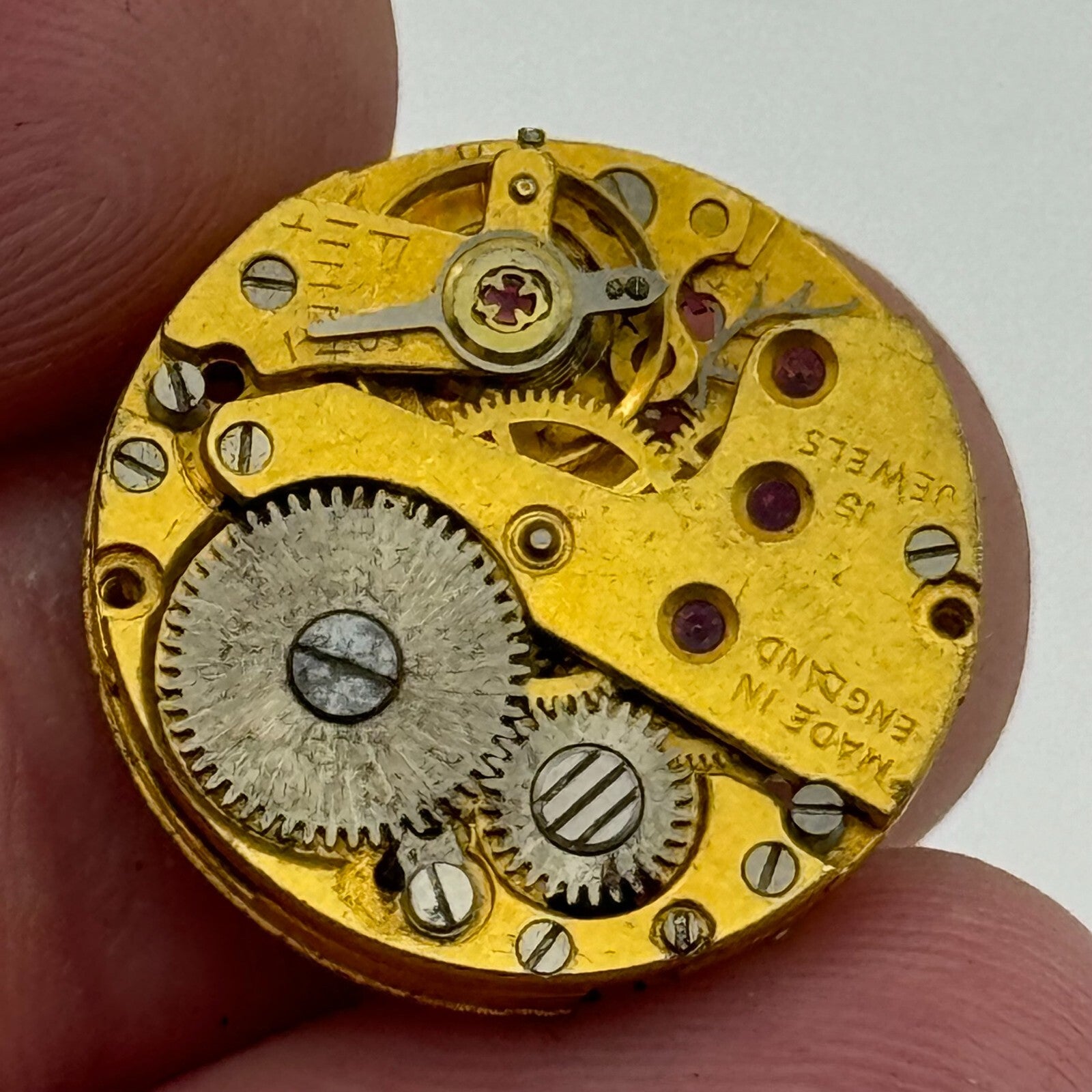 19.7mm Rare Smiths C 0361 Ladies 15 Jewels Made In England Watch Movement PARTS