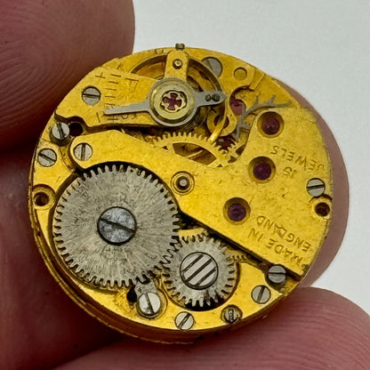 19.7mm Rare Smiths C 0361 Ladies 15 Jewels Made In England Watch Movement PARTS