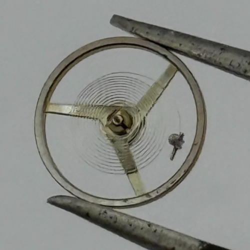 ST 69 Balance Wheel Complete And Spring 6 3/4-8''' 1155 Watch Movement Parts NOS