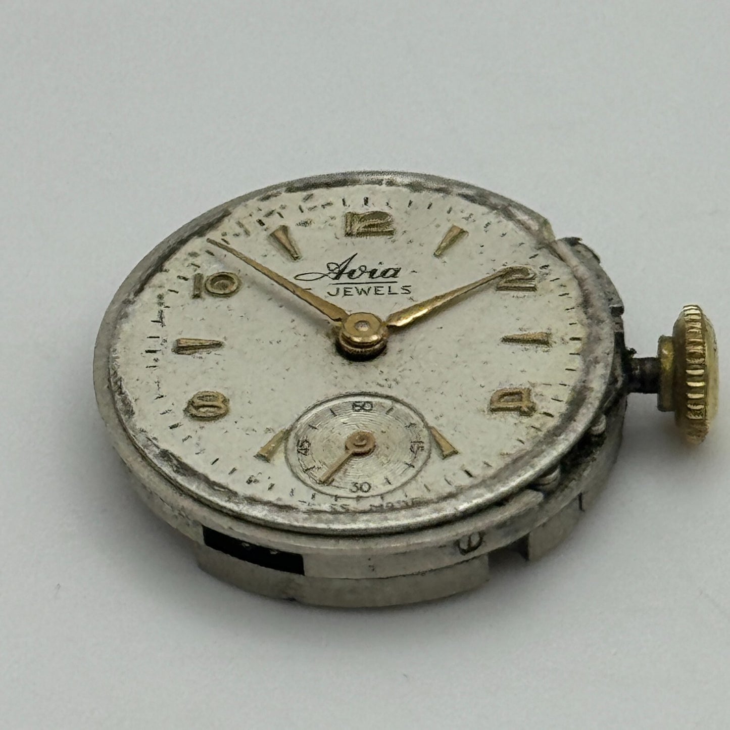 19.7mm Ladies Avia Derby D 40 Manual Wind Watch Movement Swiss Vintage PARTS