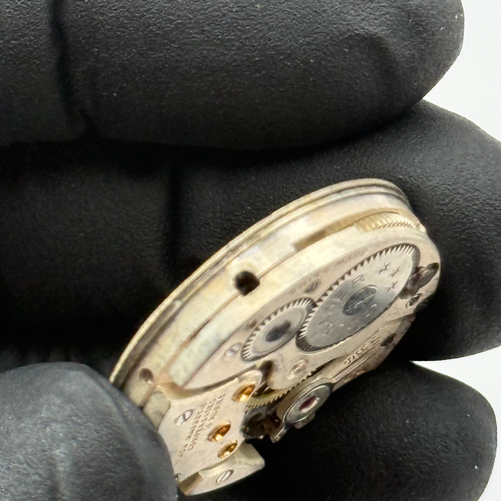 Crusader Compensated 15 Rubies Watch Movement Manual Wind Vintage Parts 23.9mm