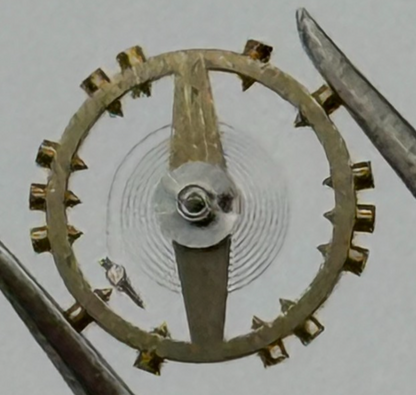 AS 1977-2 Balance Wheel Complete And Spring  1831 M Watch Movement Parts NOS