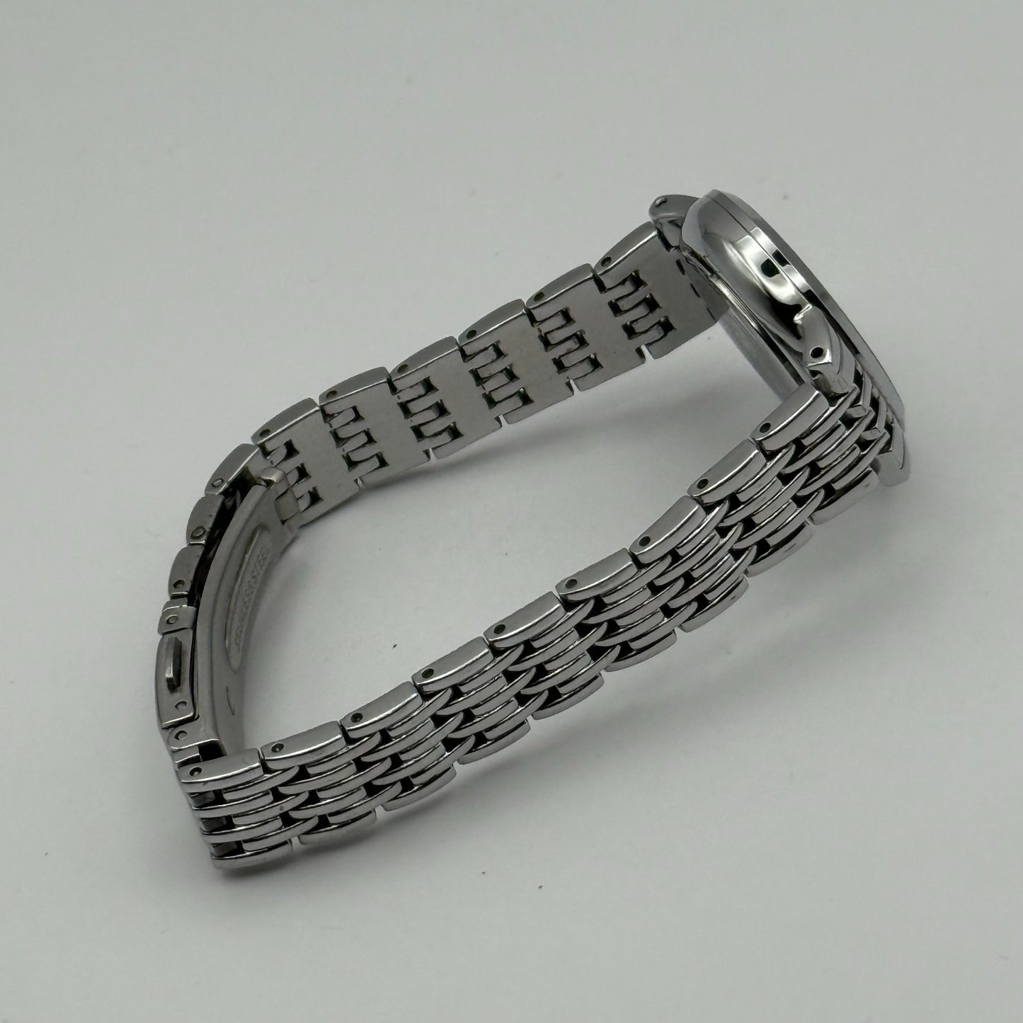 Accurist Ladies Quartz Watch Sparkle Dial Silver Steel Bracelet Working 25mm