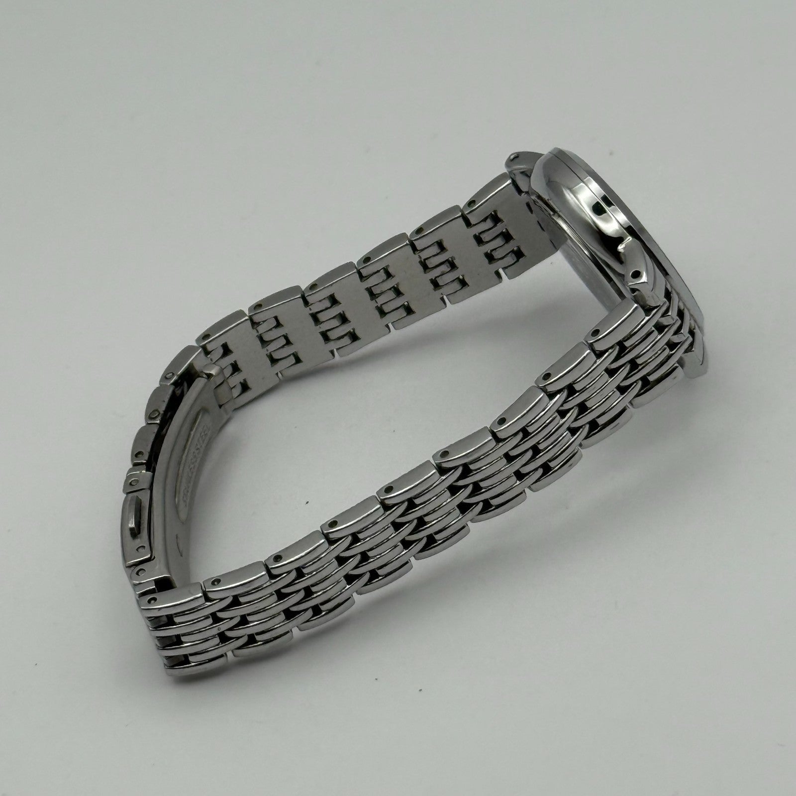 Accurist Ladies Quartz Watch Sparkle Dial Silver Steel Bracelet Working 25mm