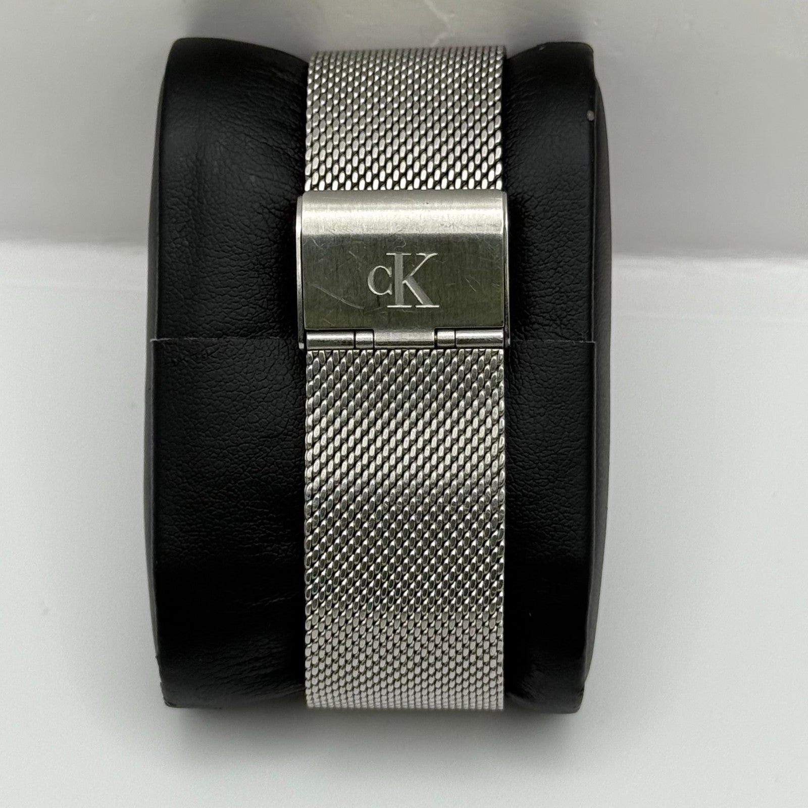 Calvin Klein Ladies Quartz Watch Black Dial Mesh Strap Swiss 30mm PARTS REPAIR