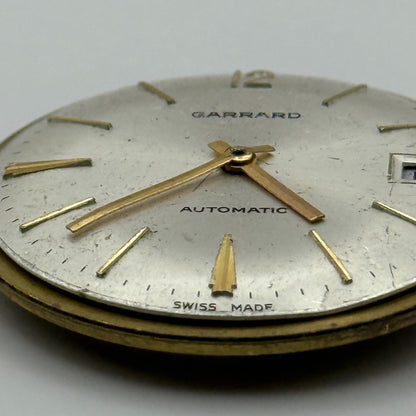 FHF 909 Automatic Watch Movement Garrard Date 25 Jewels Vintage Parts 31.8mm