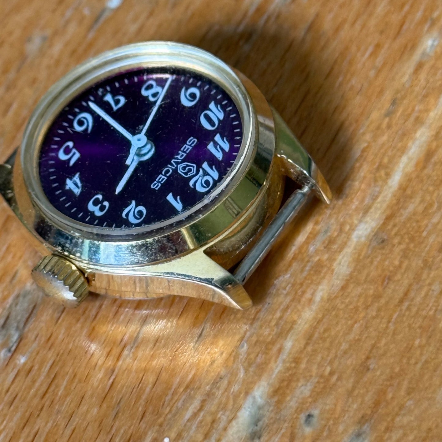 23mm Vintage Services Purple Dial Remex 65 Hong Kong Manual Watch PARTS / REPAIR