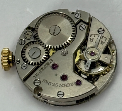 19.6mm Vintage Avia Derby D 40 Manual Wind Watch Movement PARTS REPAIR