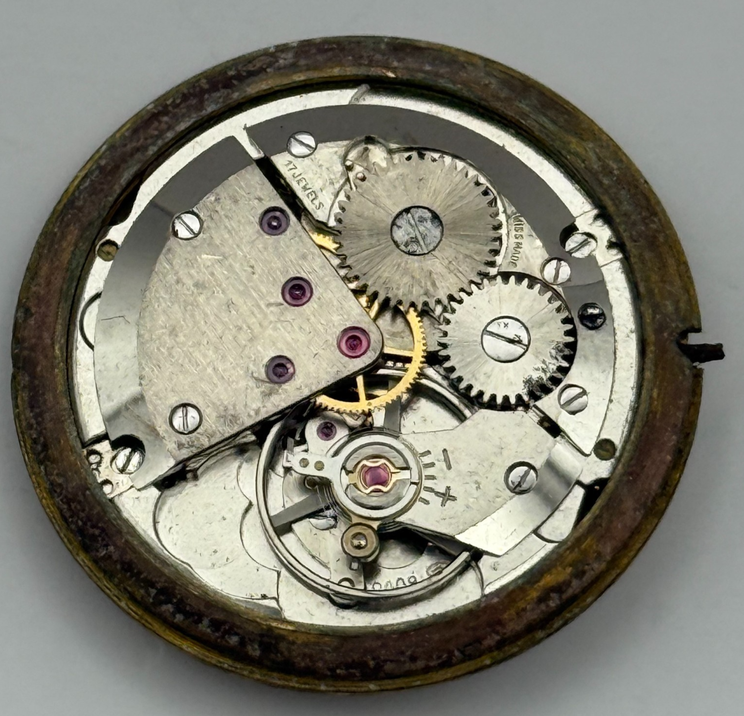 ETA 2408 Watch Movement Talis Manual Wind Vintage Swiss Parts Repair 30.9mm