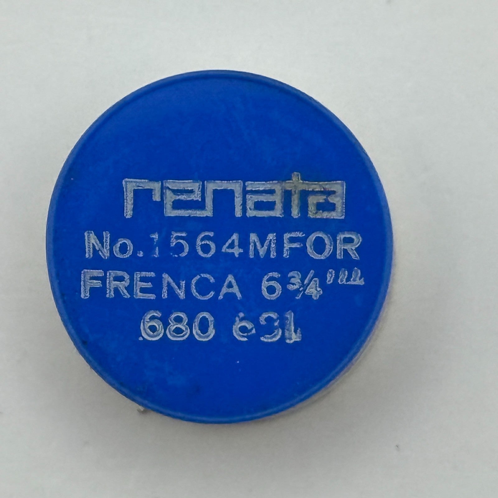 Frenca 680, 681 Balance Complete 6 3/4''' Renata 1564 M Watch Movement Damaged