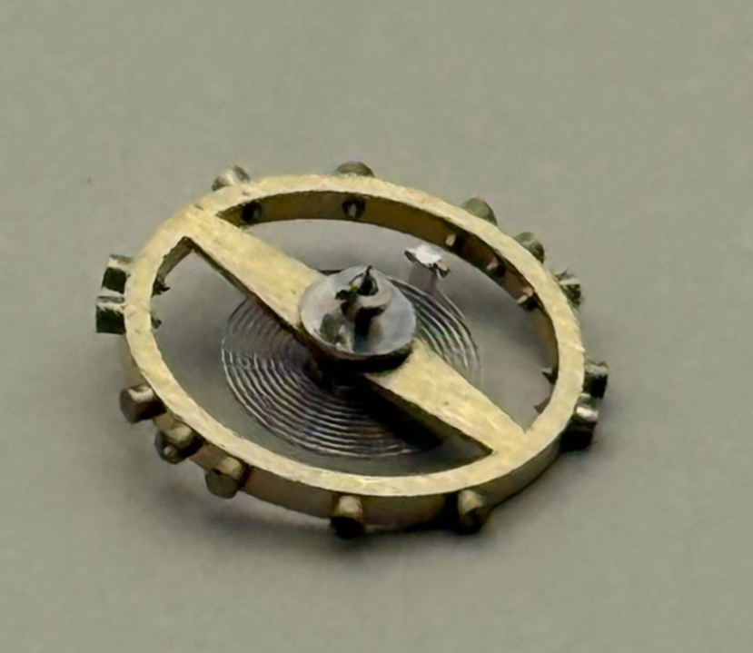 AS 1051 Balance Wheel Complete And Spring 6¼’’’ 34 M Watch Movement Parts NOS