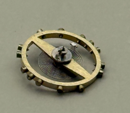 AS 1051 Balance Wheel Complete And Spring 6¼’’’ 34 M Watch Movement Parts NOS