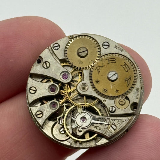 25.2mm Interesting Abby Trench Watch Movement Manual Wind Swiss Vintage PARTS
