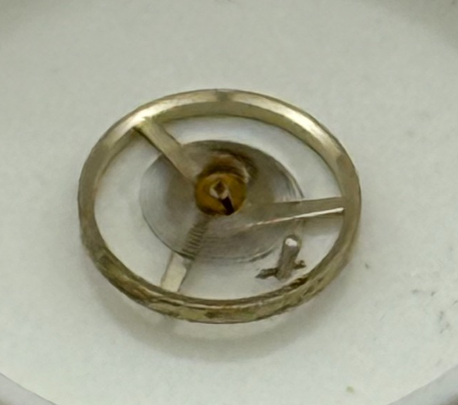 FE 68 Balance Wheel Complete And Spring 5 1/2'''  1805 M Watch Movement Parts 