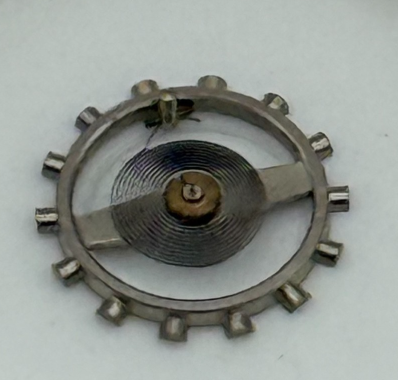 Brac 2061 Balance Wheel Complete And Spring  7¾’’’ 497 Watch Movement Parts NOS