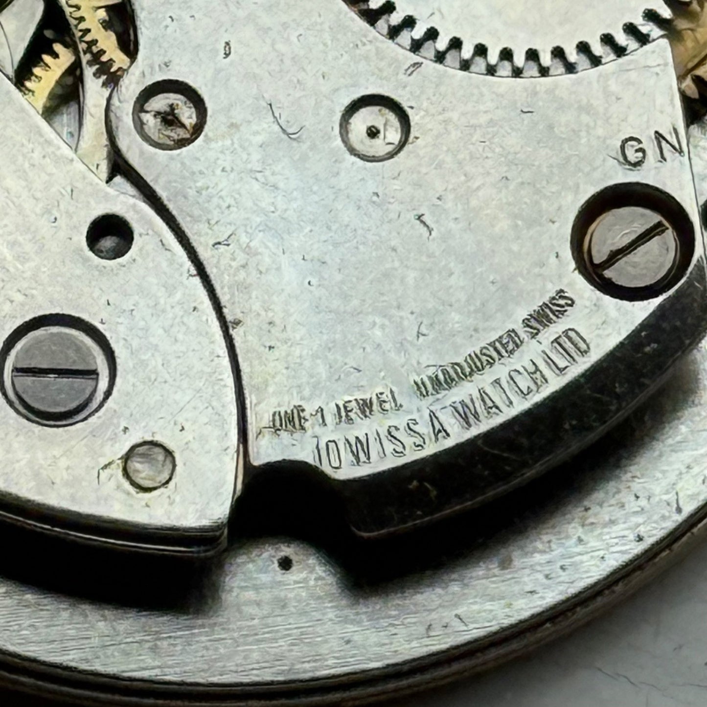 38mm Jowissa Watch Co Unbreakable Spring Vintage Manual Wind Watch PARTS REPAIR
