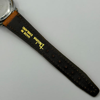 Claude Valentini Series 3000 Men's Quartz Watch Tan Leather Strap Working 36mm