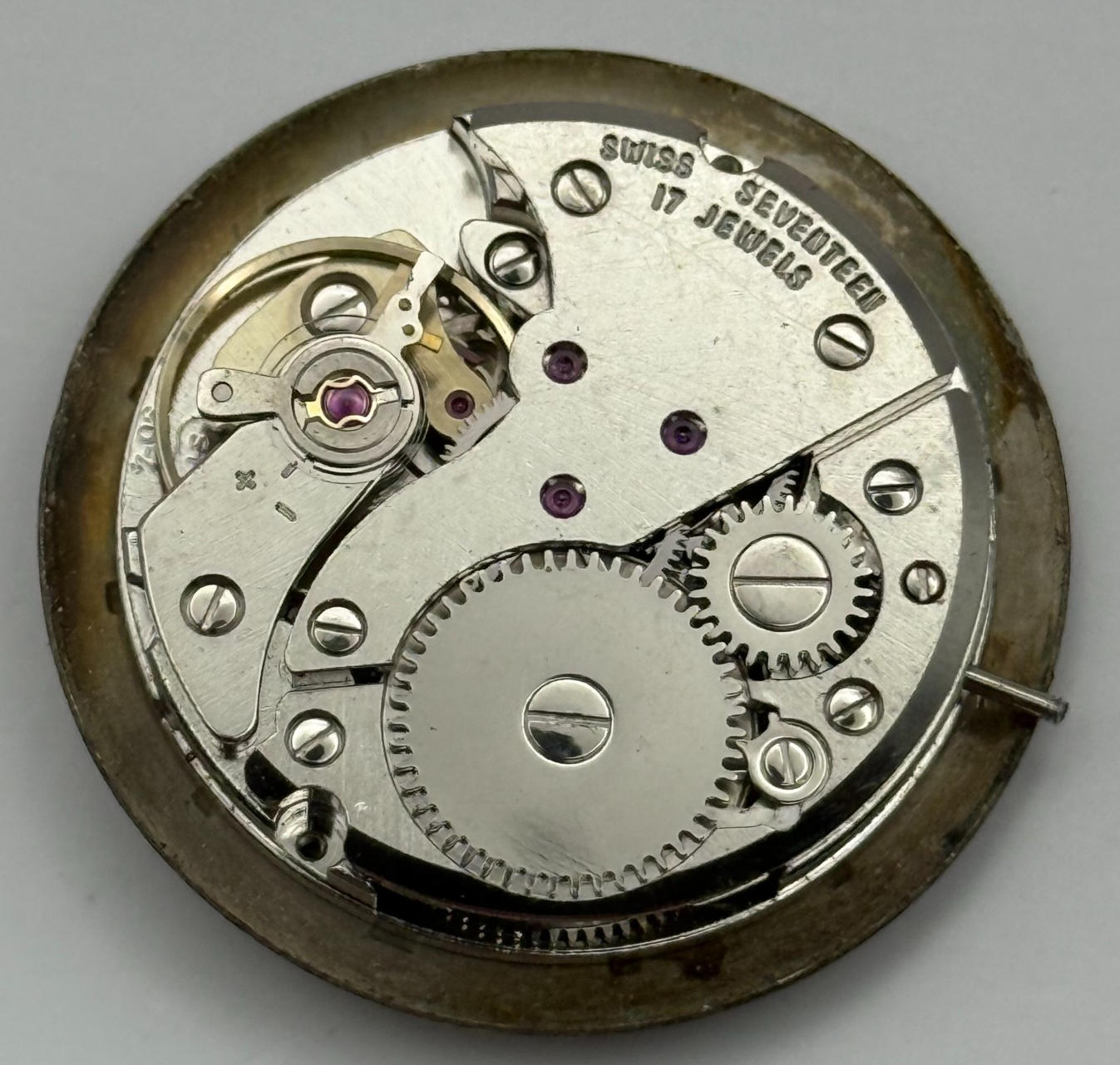 FHF ST 96-4 Watch Movement Avia Manual Wind Vintage Swiss Parts Repair 25.8mm