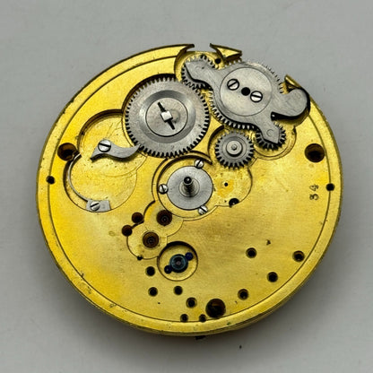 47.3mm Antique E Wineberg Walsall Pocket Watch Movement PARTS REPAIR SPARES