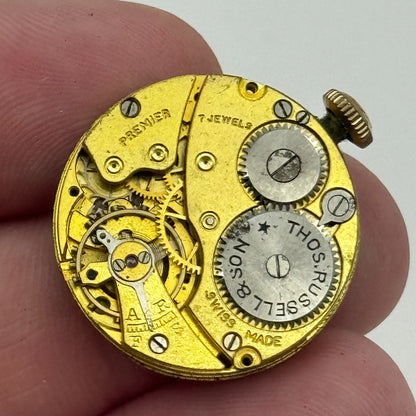 23.6mm Thomas Russell & Son Premier Balance Ok 7 Jewels Watch Movement PARTS