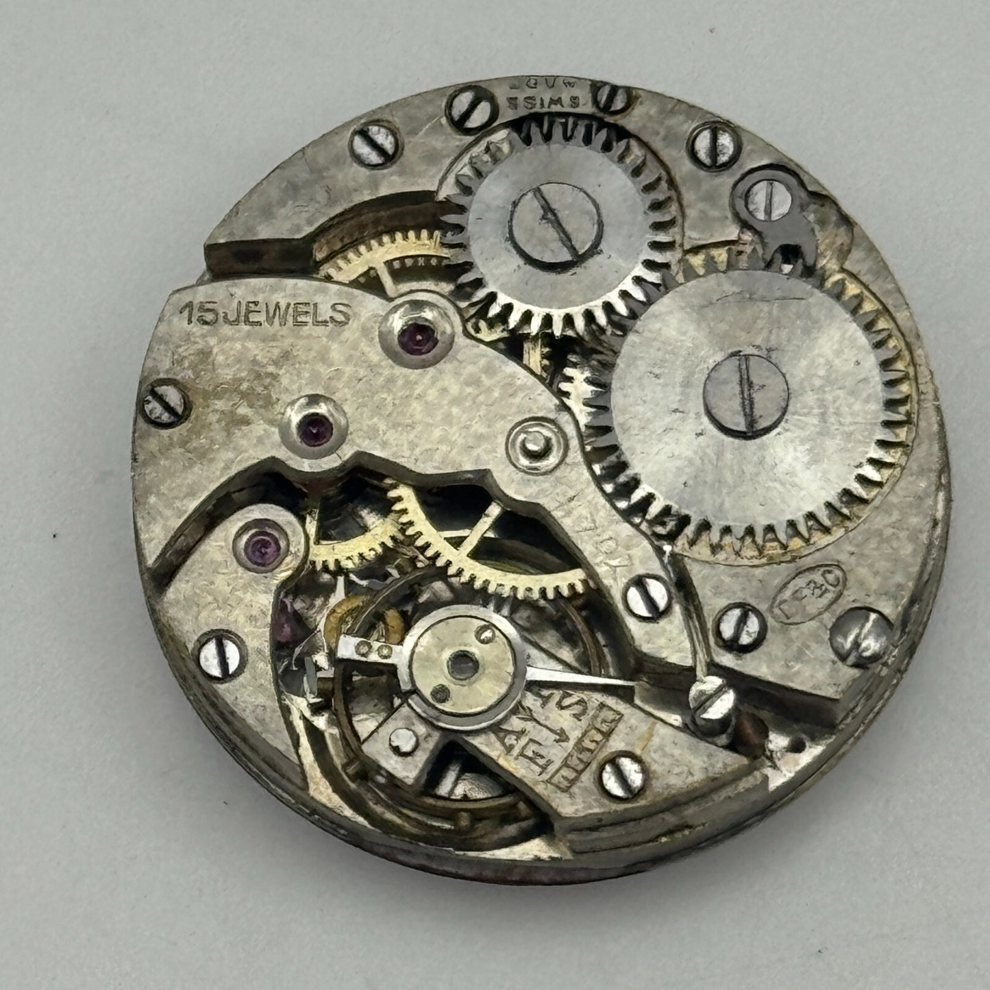 23.7mm D F & C Dimier Freres & Cie Trench Watch Movement Manual Wind PARTS SPARE