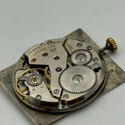 21.9mm Running Vintage Zodiac Cal 52 Favre Leuba Watch Movement PARTS REPAIR