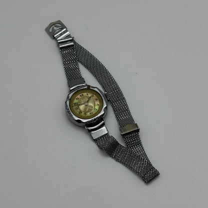 21mm Vintage Ladies Art Deco Mother Of Pearl Dial Manual Wind Watch PARTS REPAIR