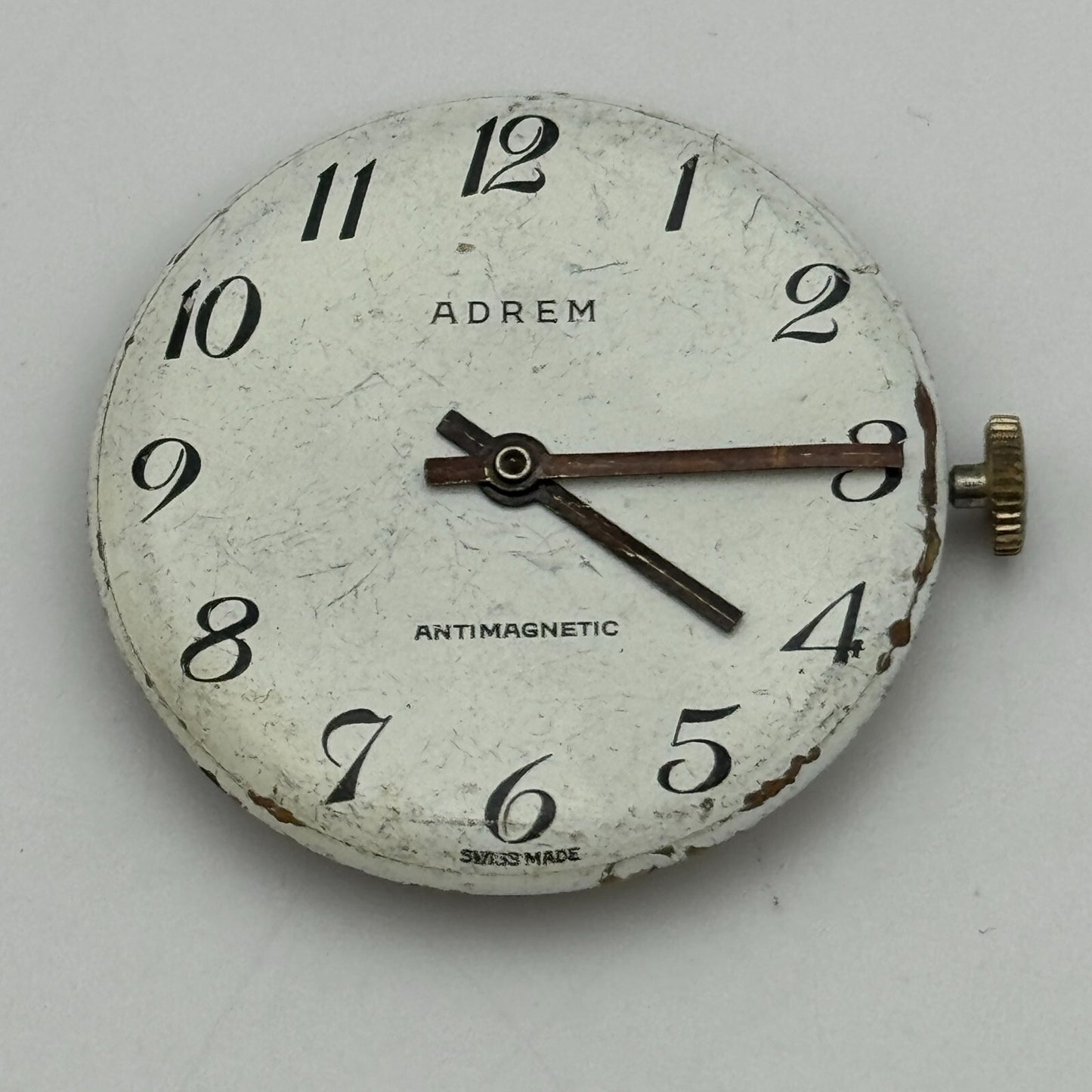 26.9mm Men's Adrem EB 8800 Manual Wind Watch Movement Swiss Vintage PARTS SPARES