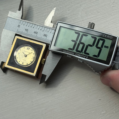 32mm Vintage Square Lucerne Acrylic Case EB 8461 Manual Wind Swiss Watch - PARTS