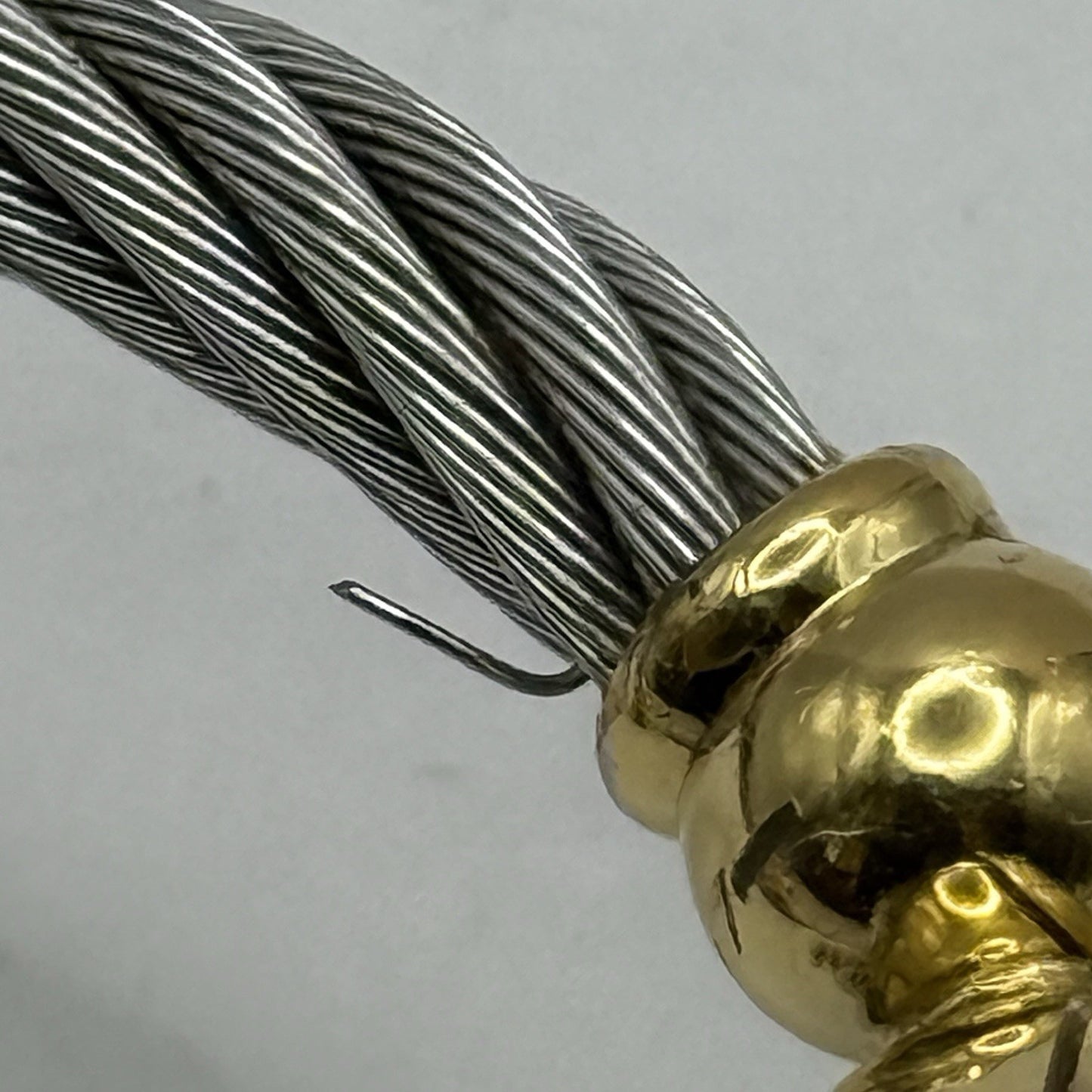 24mm Working Ladies Caravelle By Bulova Blue Dial Quartz Bangle Watch 6 Inches